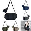 Kids Solid Simple Color Large Capacity Shoulder Bag With Breathable Material