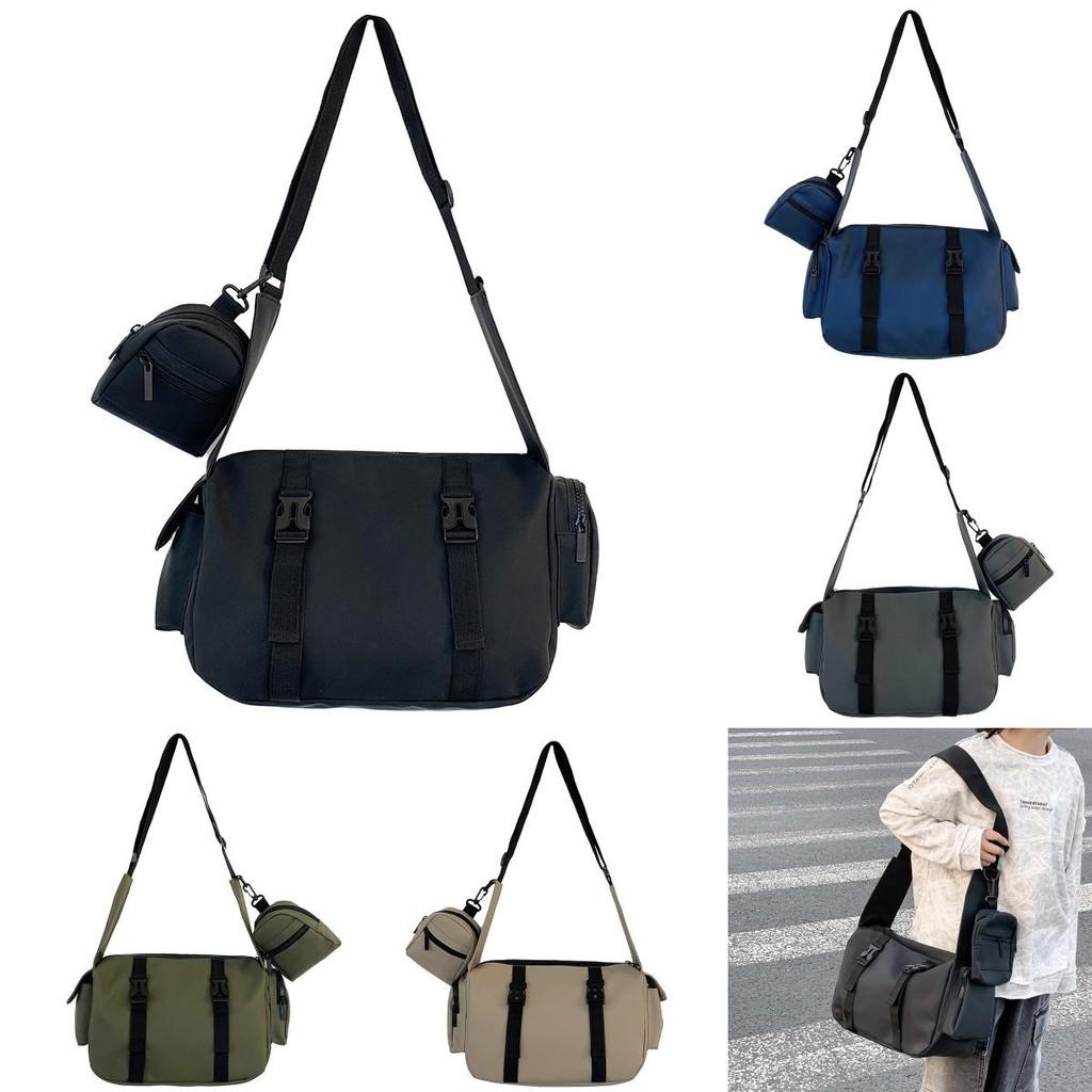 Kids Solid Simple Color Large Capacity Shoulder Bag With Breathable Material