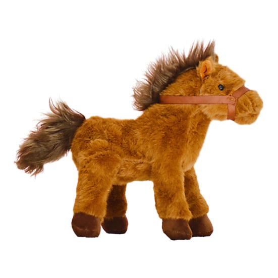 Huggable Pony Plush Toy for Kids Soft Stuffed Animal for Bedtime & Cuddling Realistic Spotty Horse Doll Gift for Children Toddlers