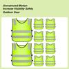 Safety Vest For Kids 10 Pieces Traffic Jacket High Visibility Clothes For Traffic Walking Running Cycling Skiing Camping