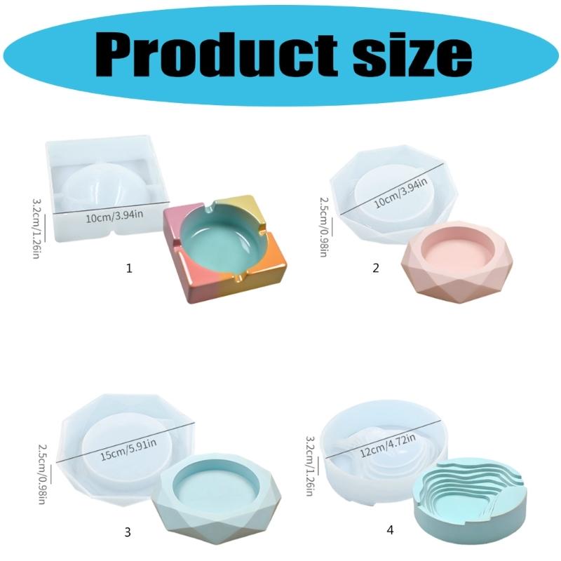 High Temperature Resistant Silicone Tray Casting Mold 60 100g Portable Plaster Craft Tool