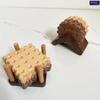 Biscuit Wood Coaster Mug Milk Cup Coffee Coaster Desktop Decoration Wood Color Teacup Insulation Pad
