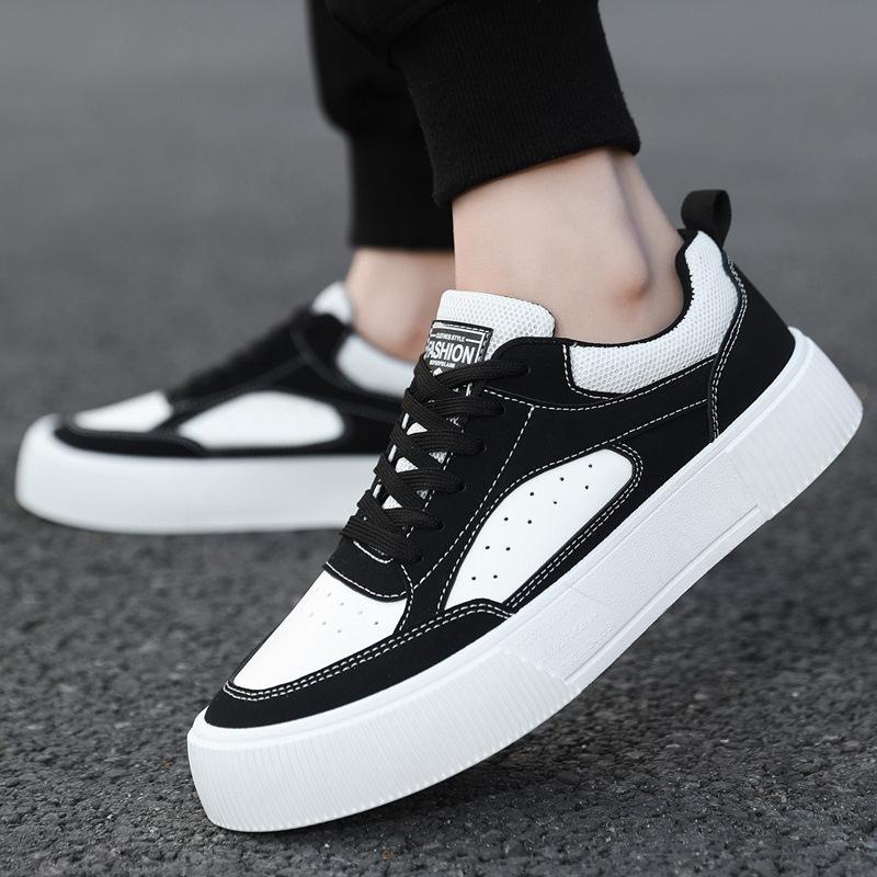 Autumn Panda Color Board Shoes, Low-top Platform Muffin Casual Shoes, High Street Plus Size