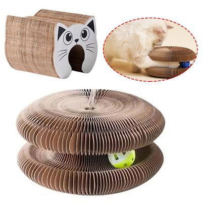 Magic Organ Kitty Kurlz Cat Toy Wear-Resistant Transformable Cat Scratcher No Crumbs Resistant To Scratching Ball Scratch Pad