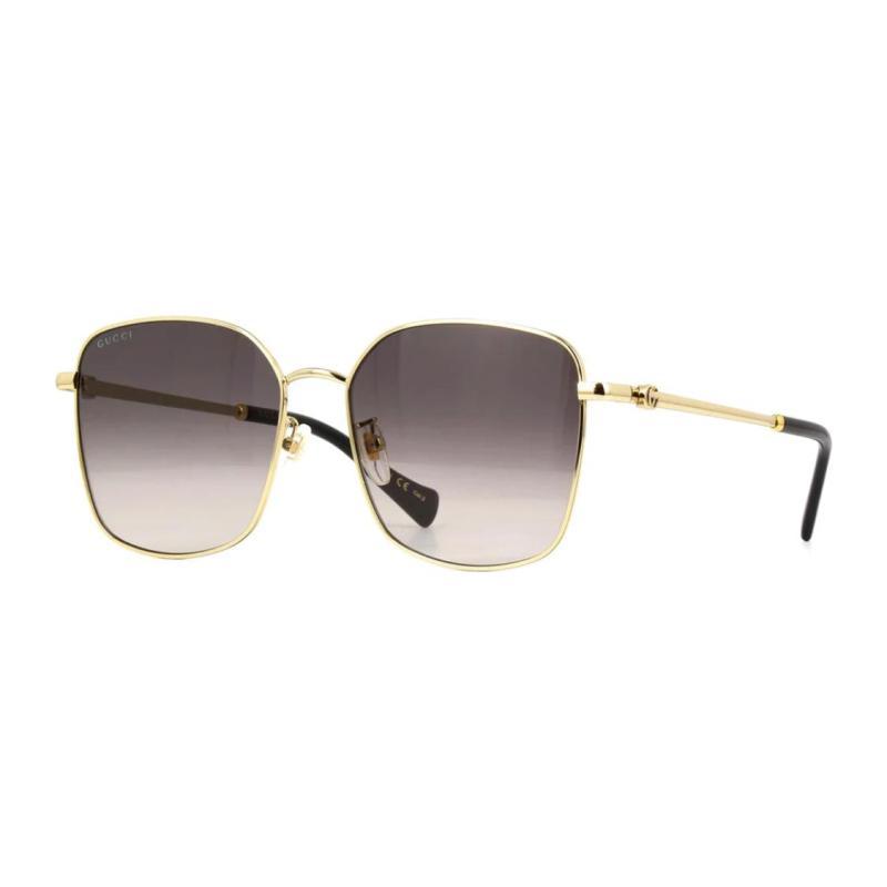 GUCCI Metal Asian Square Sunglasses Alloy Square  Unisex