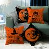 New Halloween Series Pillows Ghost Witch Linen Material Halloween Sofa Bedroom Decoration