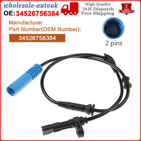 Front ABS Wheel Speed Sensor Fits Bmw Mini One Cooper S R50 R52 R53 34526756384