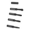 4 In 1 Telescopic Makeup Brushes Set Portable Retractable Lip Eyebrow Eyeshadow Cosmetic BrushesBlack