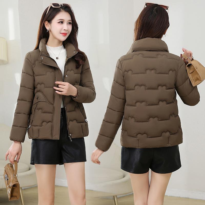 Winter Cotton-padded Clothes Short Women's Down Cotton-padded Jackets Stand-up Collar New Warm Jackets Fashionable Loose Cotton-padded Clothes