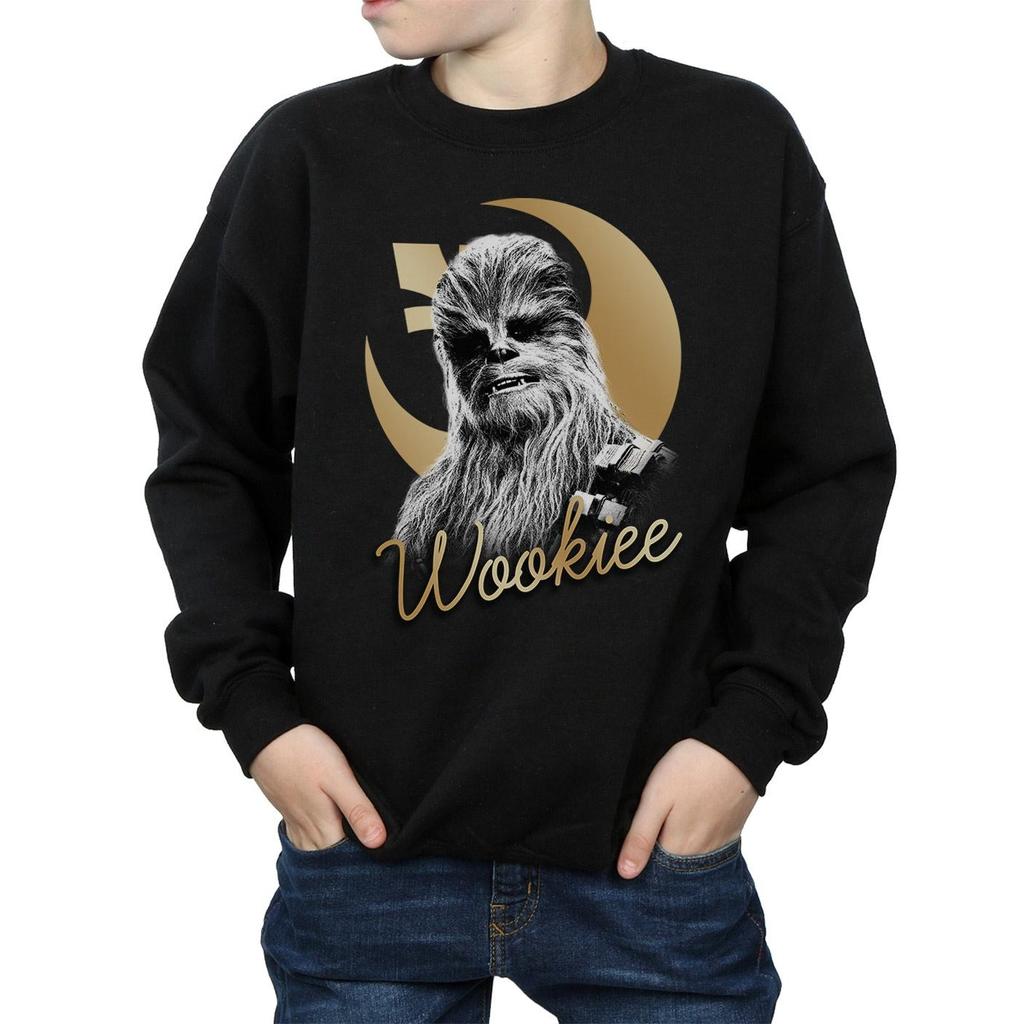 Star Wars Boys The Last Jedi Gold Chewbacca Sweatshirt
