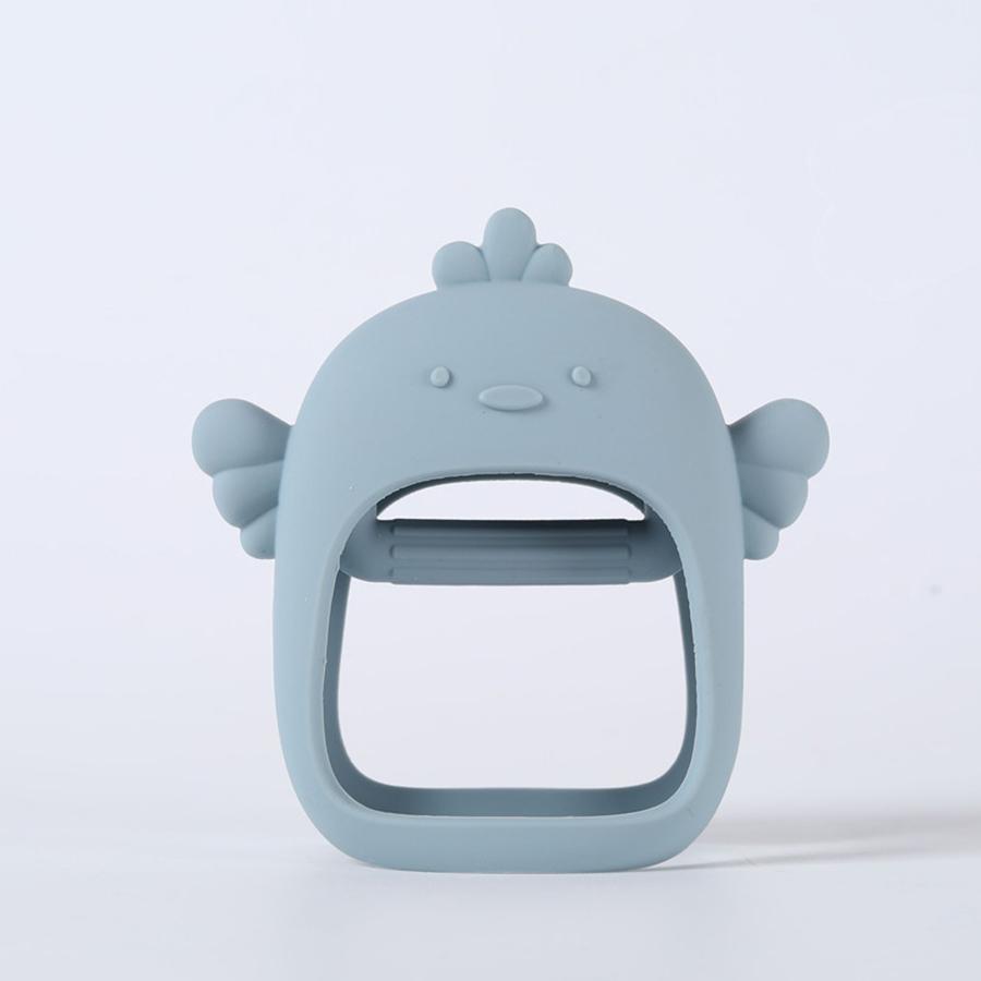 Not fall off silicone baby teething toys baby hand held teether pacifier breastfeeding baby newborn teething toys