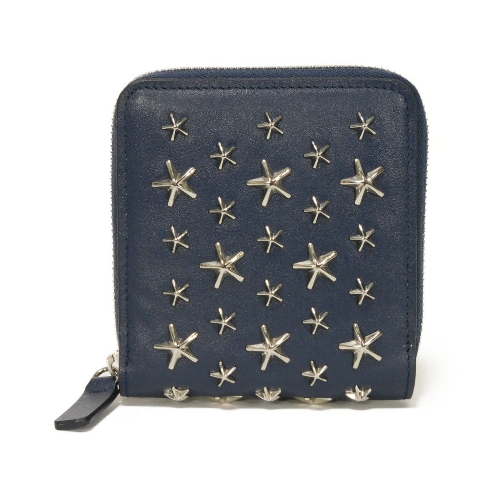 

Подержанный 10066 Lawrence 7941 Кошелек из телячьей кожи на молнии, темно-синий, унисекс из Японии ОРИГИНАЛ