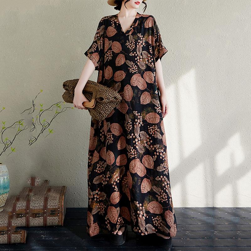 Xitao Rochie Imprimată cu Mânecă Scurtă ZMY1124