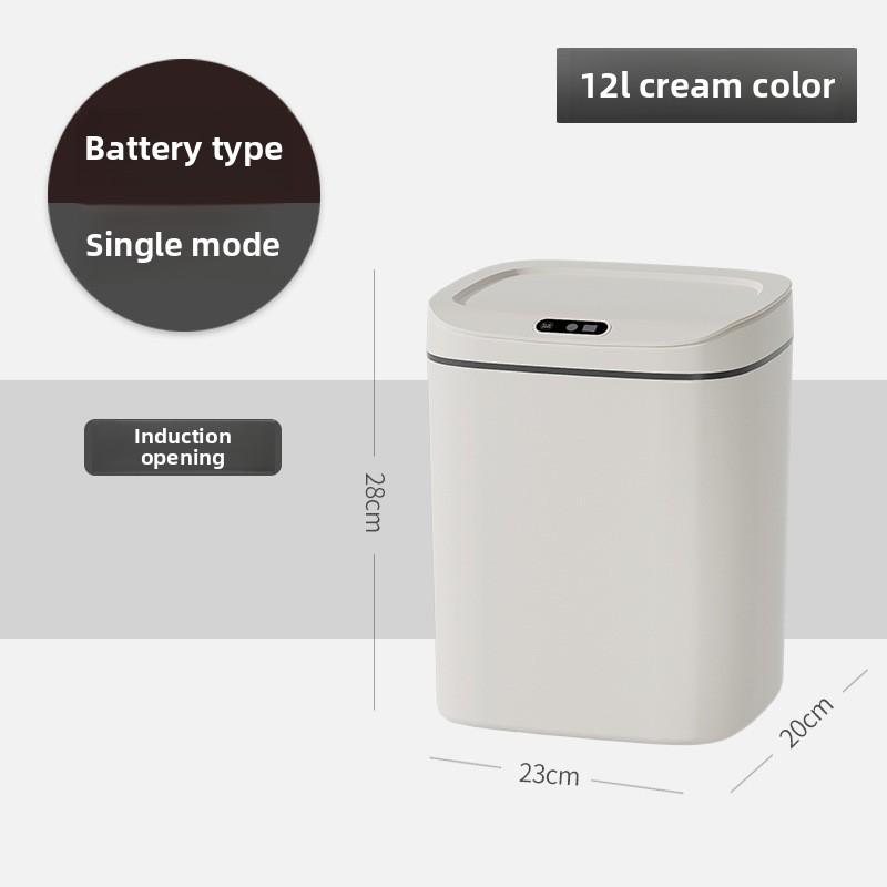 Smart Trash Can, Silent Closure - Anti Odor, Multiple Capacity Options - Requires AA Battery Power (excluding Battery),