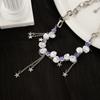 Elegant Fashion Pearl Star Fringed Necklace Light Luxury Niche Design Temperament Sweet Cool High Sense Collarbone Chain Woman
