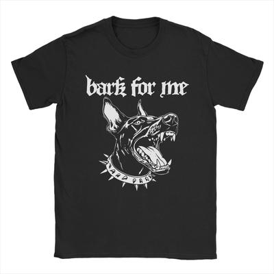 Bark for Me Fierce Doberman Blackletter Aesthetic Dog Lover Mens T Shirts Awesome Tees Short Sleeve Round Collar TShirt Cotton