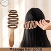 Pine Tower Shape Hair Smoothing Comb Fluffy Massage Head Hair Brush Anti-static Bristle Comb Rib Comb Hair Care Styling Comb