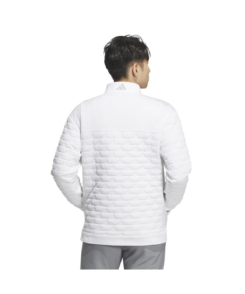 Golf Jacket Code Chaos Thermal Insulation BOS Logo Quilt Jacket White [Adidas Golf] WIND.RDY Men's