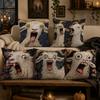 1PC Spooky Goat Face 2D cushion cover For Pillow Sofa Printing Decoration Room Home Office Coffee Shop Car Nordic Simplicity