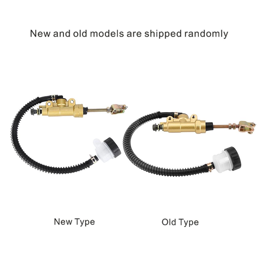 Motorcycle Rear Foot Brake Master Cylinder Pump Reservoir Gold for Honda CR125 CR250 CBR600