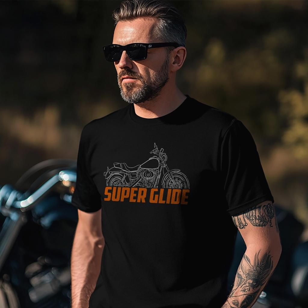 Fxd Super Glide 19952010 Motorcycle Tshirt Daily Cycling Can Wear Cotton Tshirts For Both Unisex And Unisex