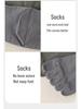 Men's Seamless Split Toe Cotton Socks: Solid & Striped, Breathable, Antibacterial, Anti-Odor, Mid-Calf Casual.