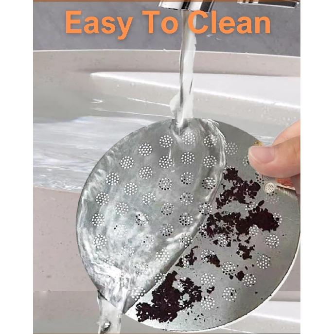 54mm Espresso Puck Screen, 0.8mm Thickness Stainless Steel Reble Coffee Filter, Designed for Bottomless Portafilter Baskets, Enhances Espresso