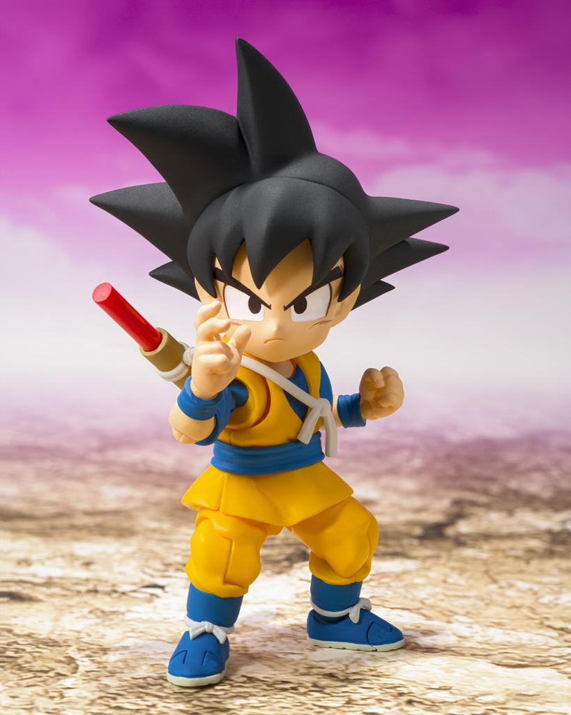TAMASHII NATIONS Dragon Ball DAIMA Son Goku 70mm PVC ABC Painted Movable Figure S.H.Figuarts (Mini) -DAIMA- Approx. &