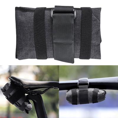 Sacoche à outils enroulable Sac de selle de cyclisme pour VTT Route Cyclisme Sacoche de cadre de vélo Sous la selle Sac de rangement Résistant aux rayures