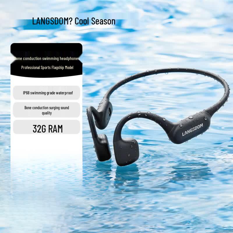 Lanston AirSwim Neo Open-Ear Bone Conduction Swimming & Sports Headphones