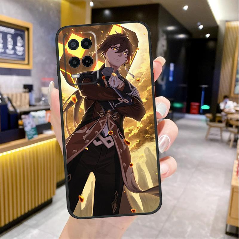 

zhongli genshin impact Case For Oppo A80 A40 A60 A18 A38 A58 A78 A98 A96 A76 A16 A94 A74 A54 A15 A17 A57 A77 A5 Pro OPPO A5 Pro 5G
