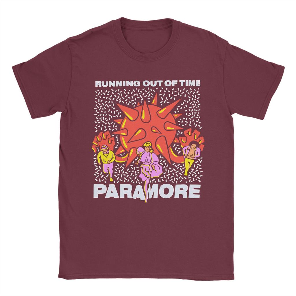 Leisure Paramore Band TShirts Men O Neck Cotton T Shirt  Short Sleeve Tee Shirt Big Size Clothes