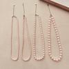 Cherry Blossom Pink Pearl Necklace: Elegant, Lustrous, Perfectly Round - Ideal for Spring & Versatile for Women