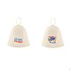 2 Pieces Hat Sauna Wool Felt Men Embroidery