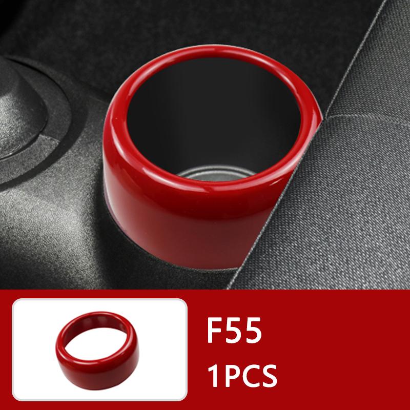 Auto Innenraum ABS Kunststoff Dekorationsabdeckung Roter Modifizierter Aufkleber für BMW MINI Cooper S F54 F55 F56 F57 F60 CLUBMAN Autozubehör