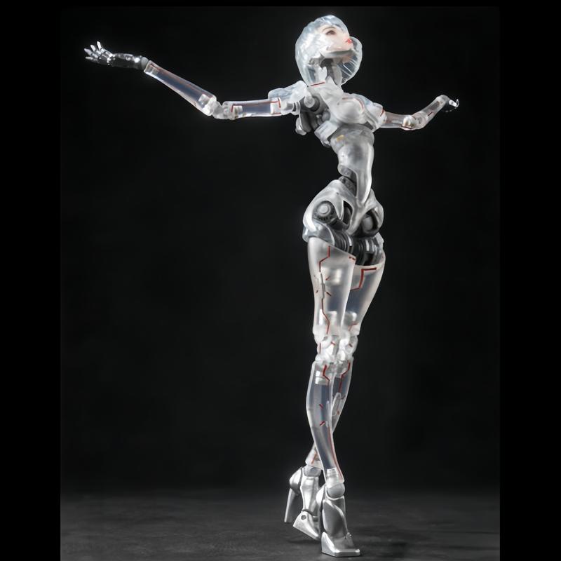 Sci-Fi Android Figure 1/12 AI Agent Femella C1 Action Figure Movable Joints Model Collectible GK Toy Desktop Anime Ornament Gift
