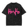 Mens Tshirt Dorohedoro Heiwa Sharks Washed Tshirts Hip Hop  Summer Tees Y2k Retro Design Cotton Clothing Hot Sale