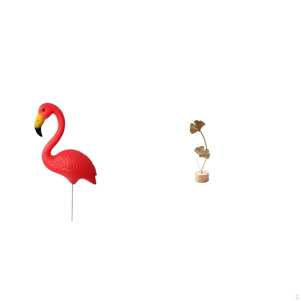 Flamingo Sculpture Figurine Ornament for Spring Holiday Backyard Yard Art Nordic Creative Abstract