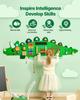VEVOR Dinosaur Activity Wall Busy Board Panels, 11 Activities, Montessori Sensory Wall Toy for Kids 3-12 Years, Montessori Learning Activity Center