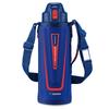 ZOJIRUSHI Stainless Steel Cool Water Bottle, Direct Drinking, Sports Type, 1.03L, Orange Navy, SD-EC10-AD