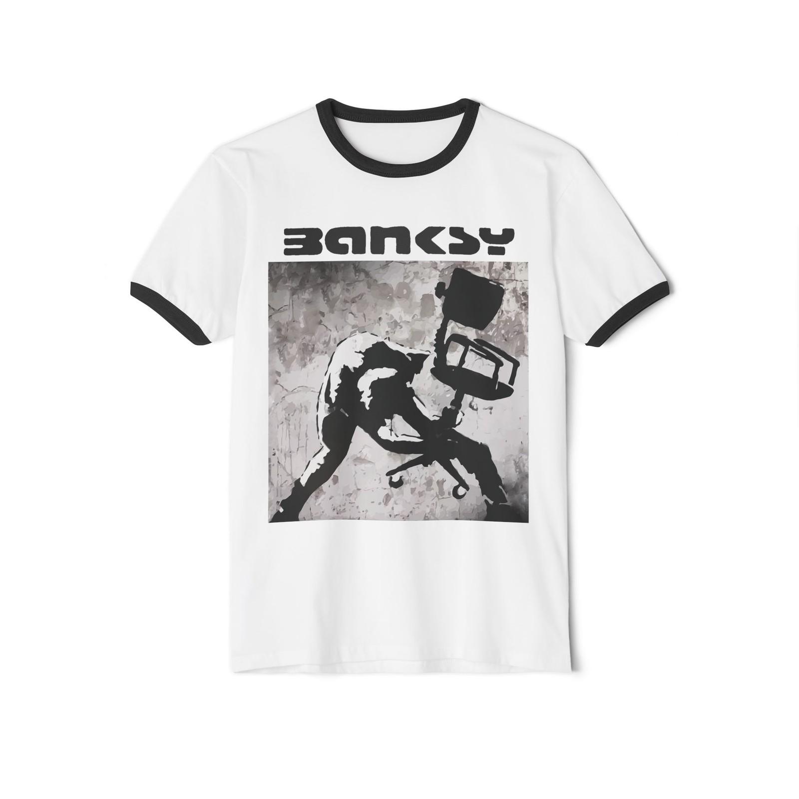 London Calling Banksy Office Chair | Ringer Tee Unisex T-Shirt XXL