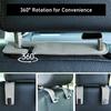 Car Seat Back Hook Metal With Suede Universal Vehicle Headrest Hangers Interior Storage Organizer For Purse Handbag Coat Grocery Bags 2 Pack Light