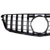 Für Mercedes C-Klasse W204 C43 2007-2014 Frontstoßstangengitter Mesh Glanzschwarz ABS Ersatz Sportliches Upgrade Tuning Zubehör