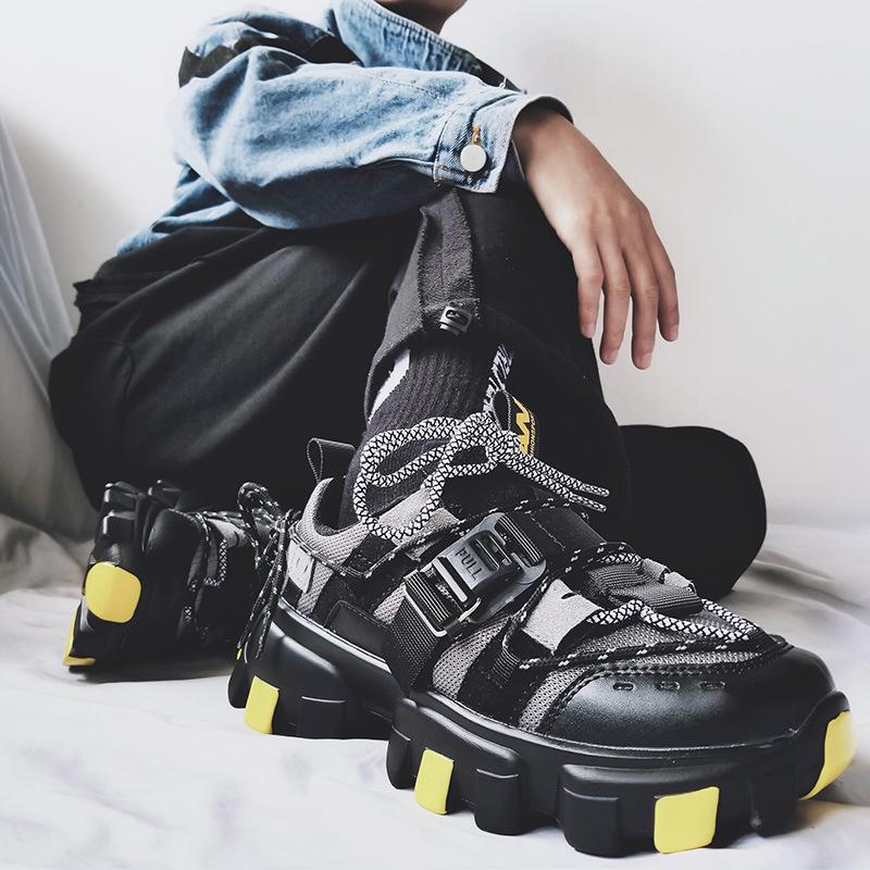 Quan Zhilong dad shoes Gangfeng high street ins raw mountain native function height increase running shoes