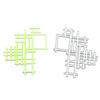 Fustelle Taglio Telaio Rete Lineare Stencil Metallico Fai da Te Scrapbooking Album Cartoncino Goffratura Artigianato Decorazione Artistica Taglio a Matrice