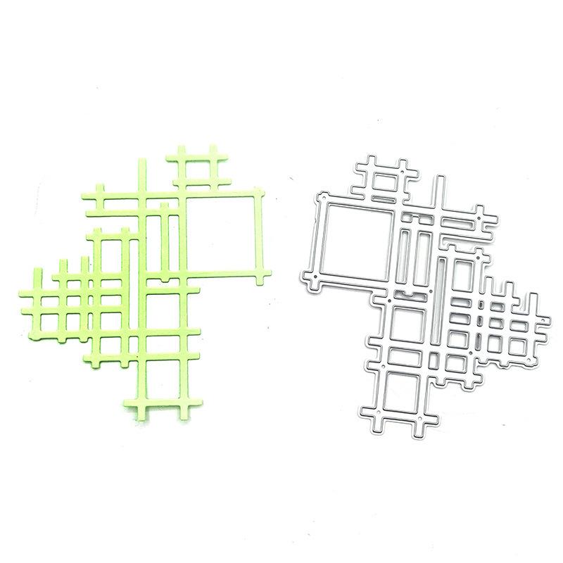 Fustelle Taglio Telaio Rete Lineare Stencil Metallico Fai da Te Scrapbooking Album Cartoncino Goffratura Artigianato Decorazione Artistica Taglio a Matrice