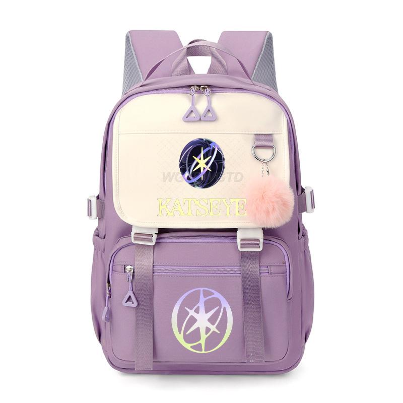 Hot Katseye Funny Print School Bags Teenage Girls Large Capacity Outdoor Travel Bagpack Multi-function Cartoon Students Backpack