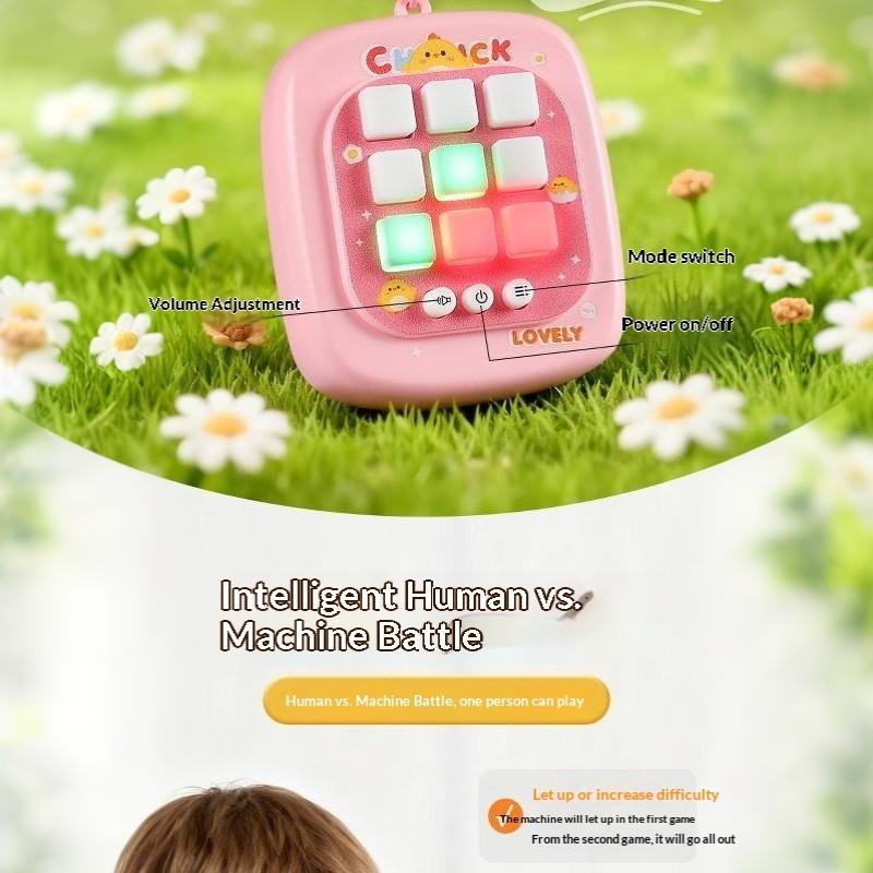 4 in 1 Electronic Tic Tac Toe Game Keychain Portable Interactive Puzzle Toy Suitable for Kids Adults All Ages