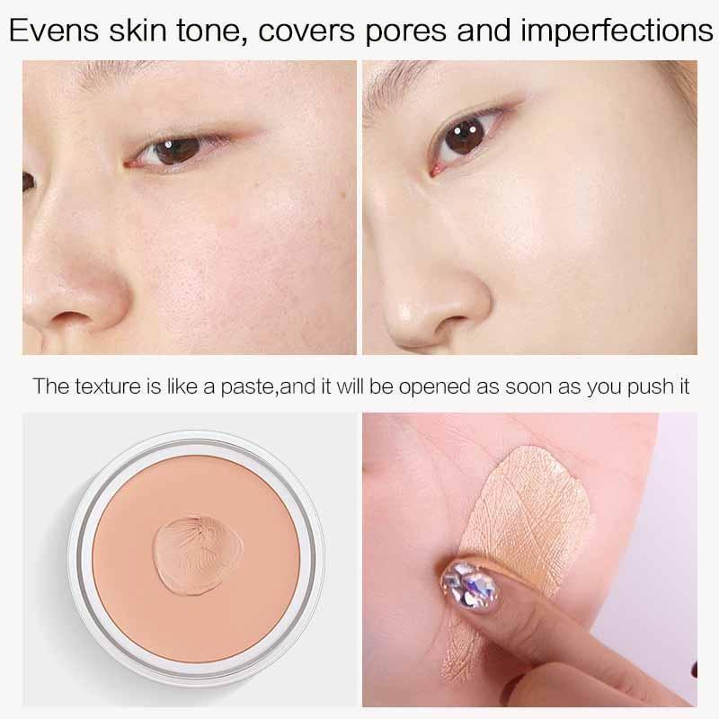 1Pc Multifunction Long Lasting Concealer Foundation Cream  Deep Complexion Dark Circles Acne Marks Cover Spots Moisturize Face Makeup