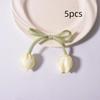 5Pcs Set Gift Wrapping DIY Baking Decoration Lace-up Hair Cord Accessories Tulip Curtain Straps